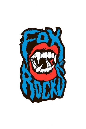 FOX ROCKS STICKER - Click Image to Close